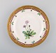 Royal Copenhagen flora danica porcelain plate with hand-painted flowers and gold 
decoration.
