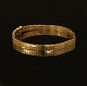 Svend Erik Robert Jarlhøj, Copenhagen: A 14kt Gold bracelet. L: 19cm. W: 5mm. W: 
14,2gr