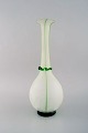 Isfahan Glass. 
Large vase in 
green and 
frosted art 
glass. Late 
20th century.
Measures: 38 x 
16 ...