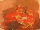 Alvar Jonson 
(1914-1985), 
Swedish 
painter. Oil on 
canvas. 
Abstract 
landscape. "Red 
Evening". ...
