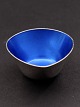 Small retro salt bowl dia. 5.5 cm. with blue enamel            Nr. 405894