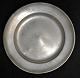 Pewter Plate, 
1810, Germany. 
Stamped: FJG 
1810. On tab 
inscription: CD 
J 1815. 
Diameter: 22 
cm.