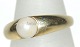 Gold ring with 
pearl, 14 
carats gold
Stamp: 585,
Size: 58, 
inside diameter 
18.46 ...