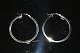 Hoop earrings 
in sterling 
silver