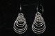 Hanging 
earrings
Sterling 
silver.
Length 3.8 cm.