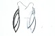 Cool earrings 
in sterling 
silver.
Length 5.5 cm.