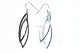 Cool earrings in sterling silver.
Length 5.5 cm.