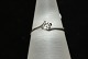14 karat white 
gold ring with 
brilliant
Size: 56