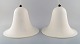 Verner Panton (1926-1998) for Louis Poulsen. A pair of Pantop pendants in white lacquered ...