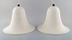 Verner Panton 
(1926-1998) for 
Louis Poulsen. 
A pair of 
Pantop pendants 
in white 
lacquered ...