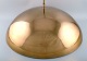 Hans Agne Jakobsson (1919-2009). Colossal brass ceiling lamp made by Markaryd, 
Sweden. Ca. 1970.
