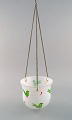 Ulrica Hydman 
Vallien for 
Kosta Boda. 
Hanging herbal 
pot in art 
glass with bird 
motifs. 1980 / 
...