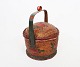 Chinese bread 
basket with 
original paint 
in red colors 
from around the 
1880s. The 
basket is in 
...