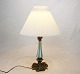 French table 
lamp of bronze 
and opaline 
glass from 
around the year 
1910. The lamp 
is in great ...