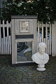 French 1800 
century painted 
panel mirror in 
gray and black 
color with a 
very fine 
patina, ...