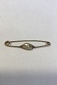 Danish 14 K Gold Brooch(Pin) with Pearl