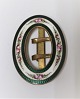 Metal belt 
buckle with 
enamel. Height 
6 cm.