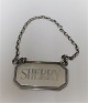 Silver Bottle 
Sign (925). 
Sherry. 
English.