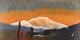 Lisa Johansson, 
Swedish artist. 
Wool on board. 
Modernist 
mountain 
landscape with 
cottage. Late 
...