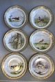 Royal Copenhagen Flora Danica/Fauna Danica Animal Luncheon Plates No 240/3550 
(Set of 12)