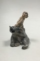 Royal 
Copenhagen 
Figure of faun 
pulling a bear 
in the ear No 
1804. Designed 
by Knud Kyhn. 
From ...