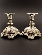 A pair of Swedish silver candlesticks
