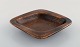 Gunnar Nylund 
for Rörstrand. 
Square dish in 
glazed 
stoneware. 
Beautiful glaze 
in brown 
shades. ...