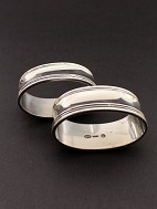 Svend Toxvrd a pair of napkin rings 830 silver