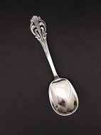 Art deco silver serving spoon