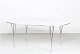 Piet Hein (1905-1996)Ellipse Table made of white laminate with aluminium ...