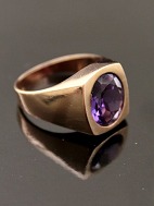 8 carat gold ring size 58 with amethyst