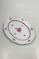 Herend Hungary Apponyi Purple Oval Dish No 118