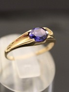 8 carat gold ring size 52 with blue spinel