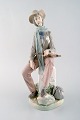 Lladro, Spain. Large porcelain figure. Troubadour. 1980 / 90