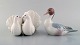 Lladro, Spain. Two porcelain figurines. Two pigeons and mandarin duck. 1980 / 
90