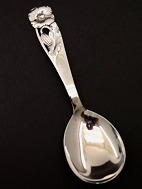 Silver serving spoon