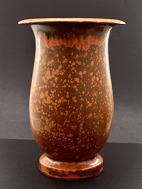 H A Kähler floor vase pottery with uranium glaze