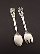 Salad set 18.5 
cm. silver and 
steel. No. 
419481