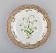 Royal Copenhagen Flora Danica pierced plate in hand painted porcelain. Dated 
1945.
