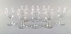 Baccarat, France. Eight Armagnac glasses in mouth blown crystal glass. Produced 
in the period 1952-1986.
