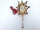 Georg Jensen, 
Golden 
Christmas, 
Christmas tree 
top or star 
suspension * 
Perfect 
condition *