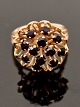 14 carat gold ring size 56 with garnets