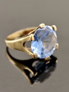 8 carat gold ring size 50 with aquamarine