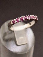 Sterling silver ring size 53 with pink spinel