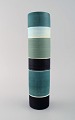 Carl-Harry 
Stålhane for 
Rörstrand. 
Large 
cylindrical 
Tema vase in 
glazed 
ceramics. 
Striped ...