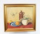 Oil painting in 
warm colors 
signed by 
Sigrid C. in 
1950.
34 x 40 cm.
