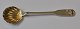 Salt spoon in 
silver, mussel 
pattern, 19th 
century 
Denmark. Laf 
gilded. 
Unclearly 
stamped. ...