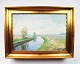 Oil painting 
with nature 
motif signed by 
Th. Gullanger 
in 1936.
44 x 59 cm.