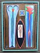 Gregersen, Hans 
(1951 -) 
Danmark: 
Kourus. Oil on 
canvas. Signed: 
HG 80. Verso 
denoted. 84 x 
61 ...