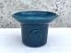 Kähler Keramik, 
blau glasierter 
Blumentopfdeckel 
mit Siegel, 16 
cm Durchmesser, 
11 cm hoch, ...